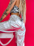 SILVER TONE pants "ILUMINOS" K679